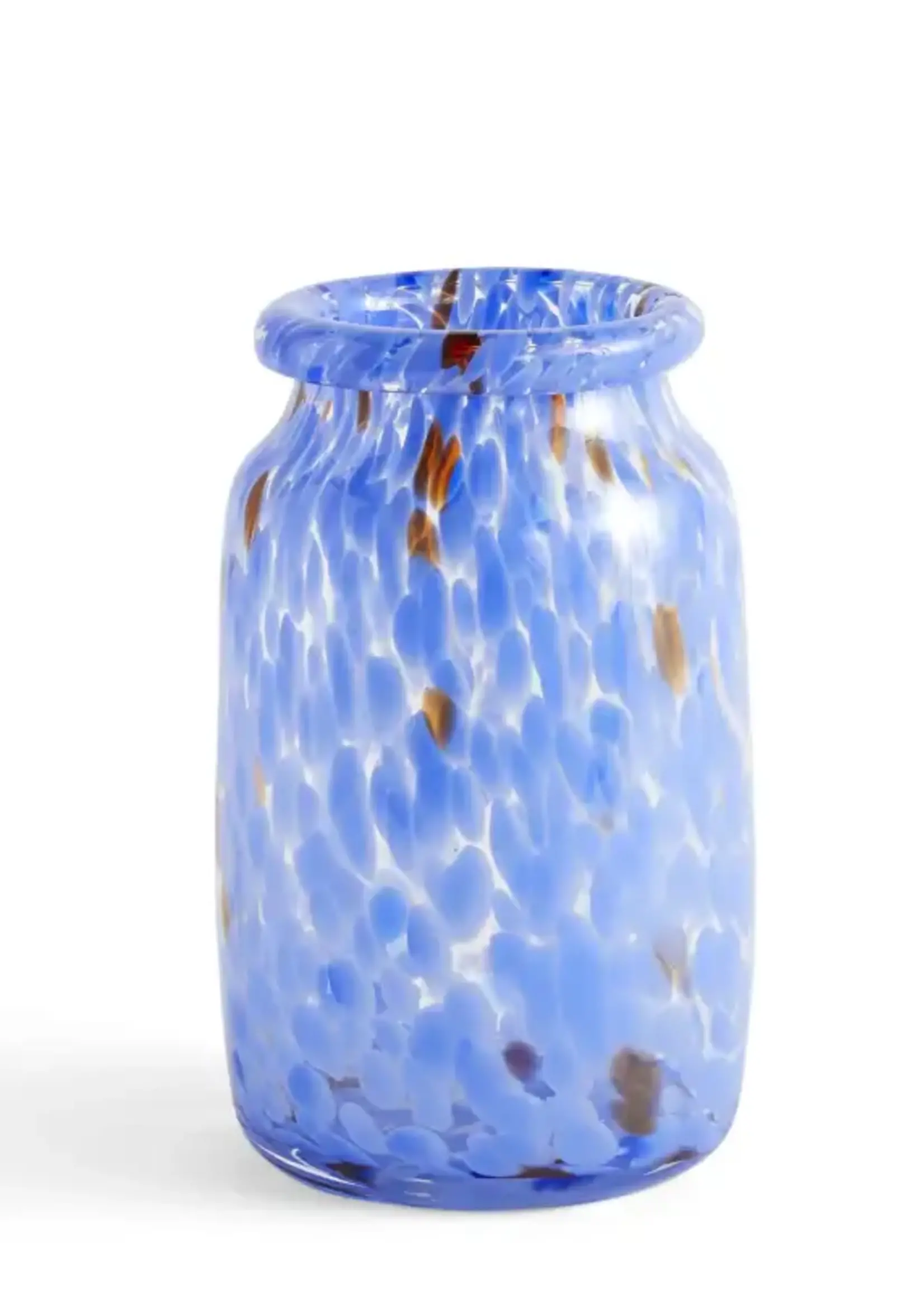 Hay Splash Vase Roll Neck-Medium-Blue