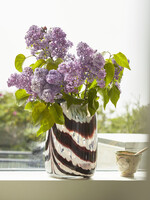 Hay Splash Vase Roll Neck-X-Small-Coffee and white