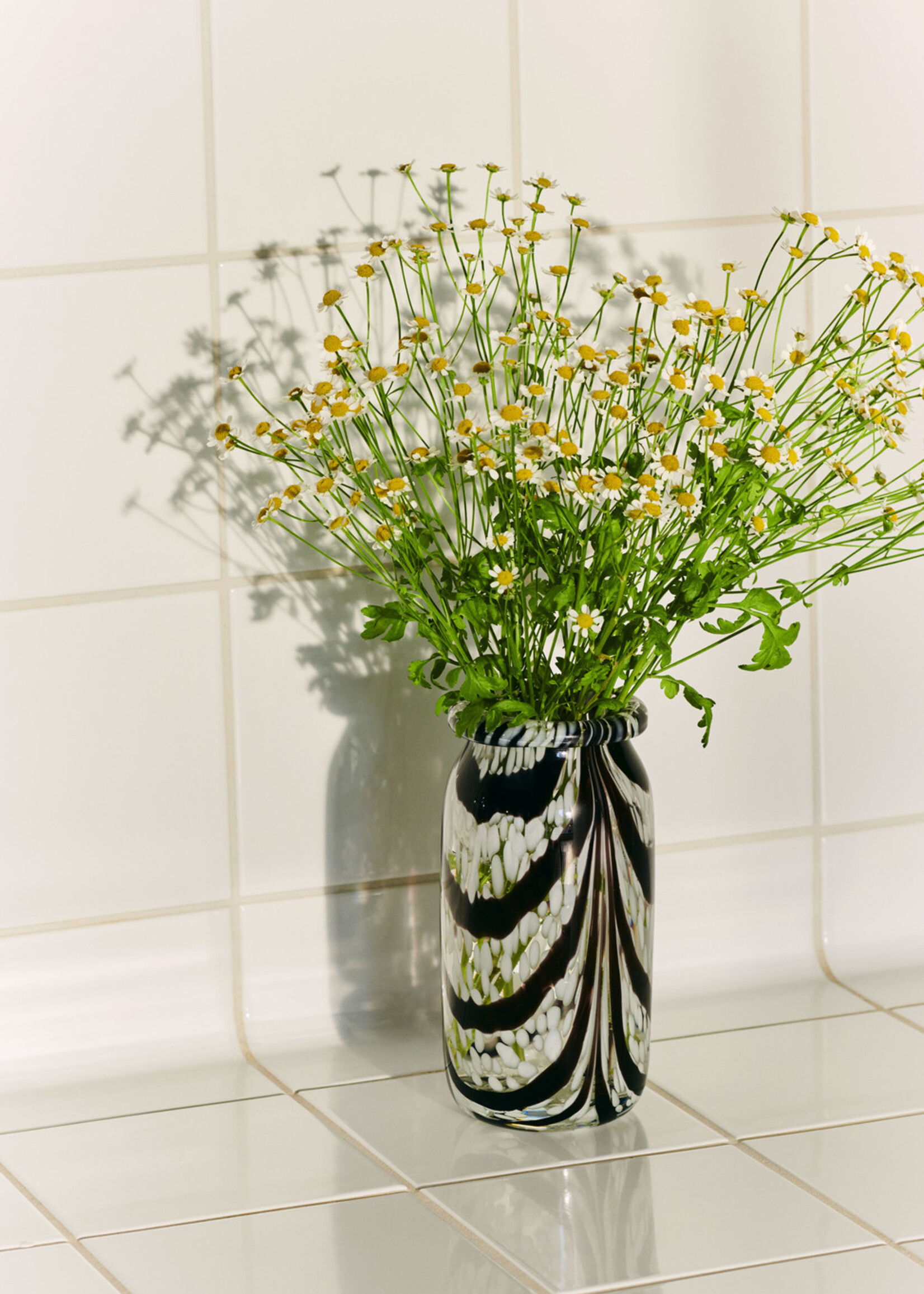 Hay Splash Vase Roll Neck-X-Small-Coffee and white