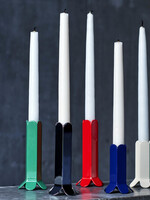 Hay Arcs Candleholder-Small-Dark Blue
