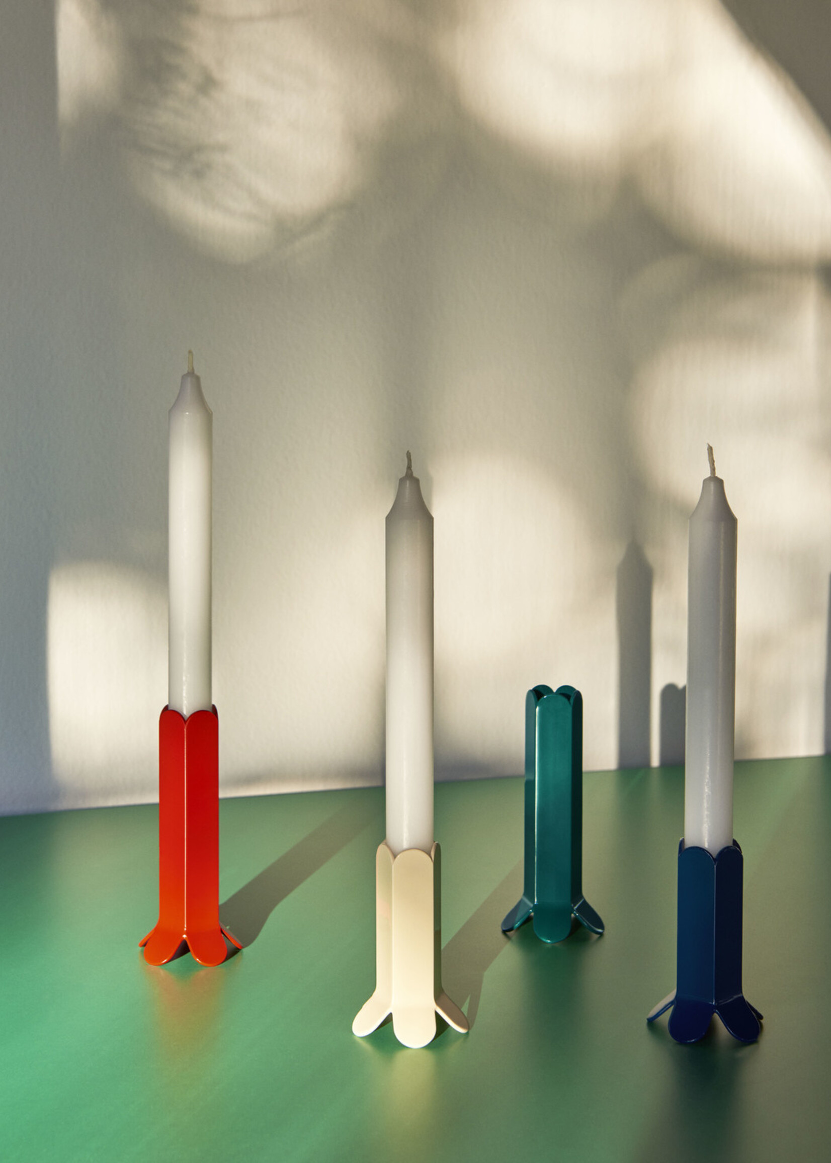 Hay Arcs Candleholder-Small-Dark Blue