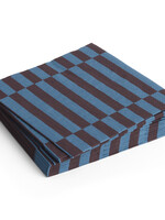 Hay Pattern Napkins-Set of 20 Lunch-Anthracite and bordeaux pillar stripe