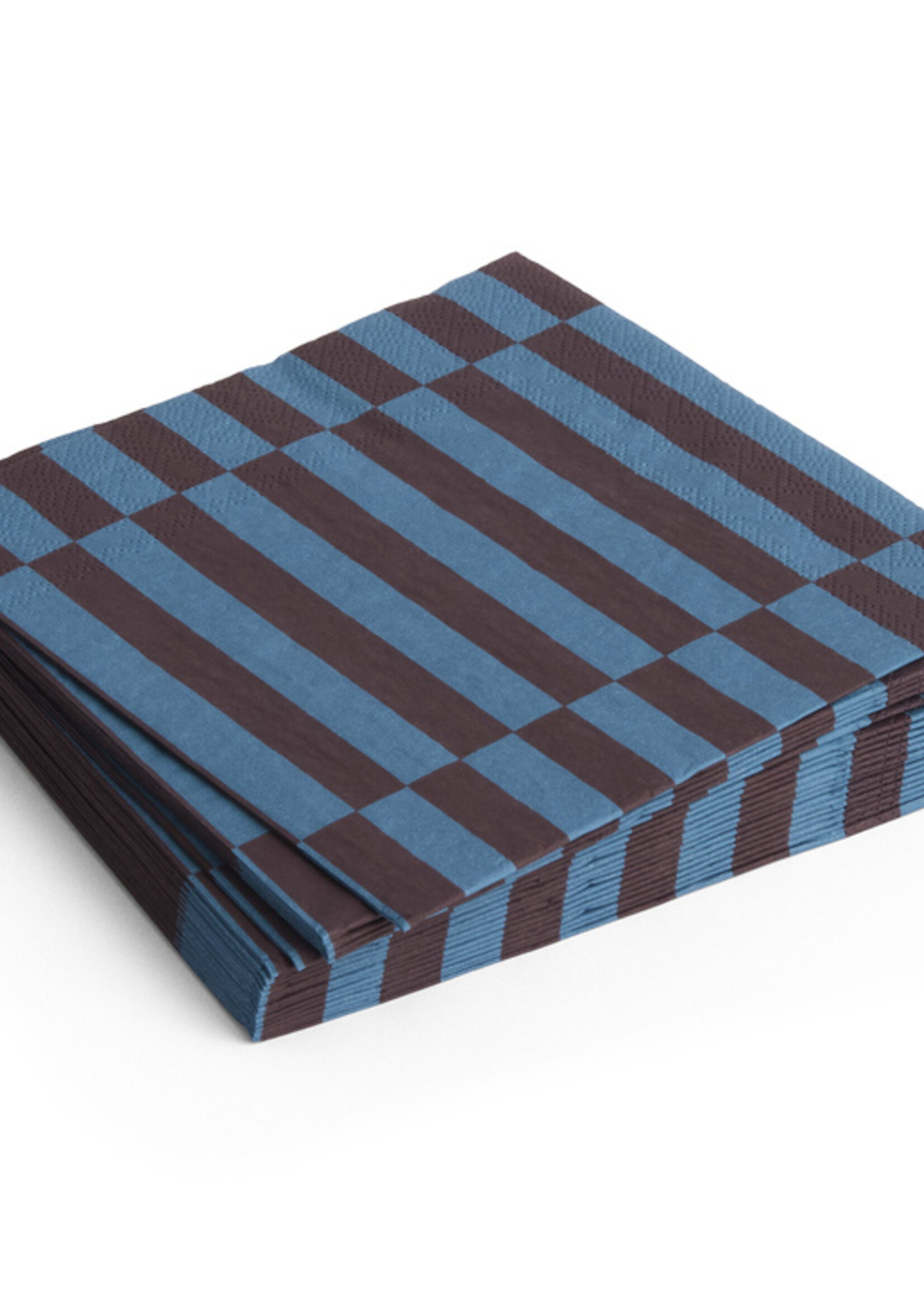 Hay Pattern Napkins-Set of 20 Lunch-Anthracite and bordeaux pillar stripe