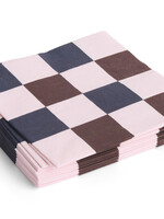 Hay Pattern Napkins-Light pink, bordeaux and blac