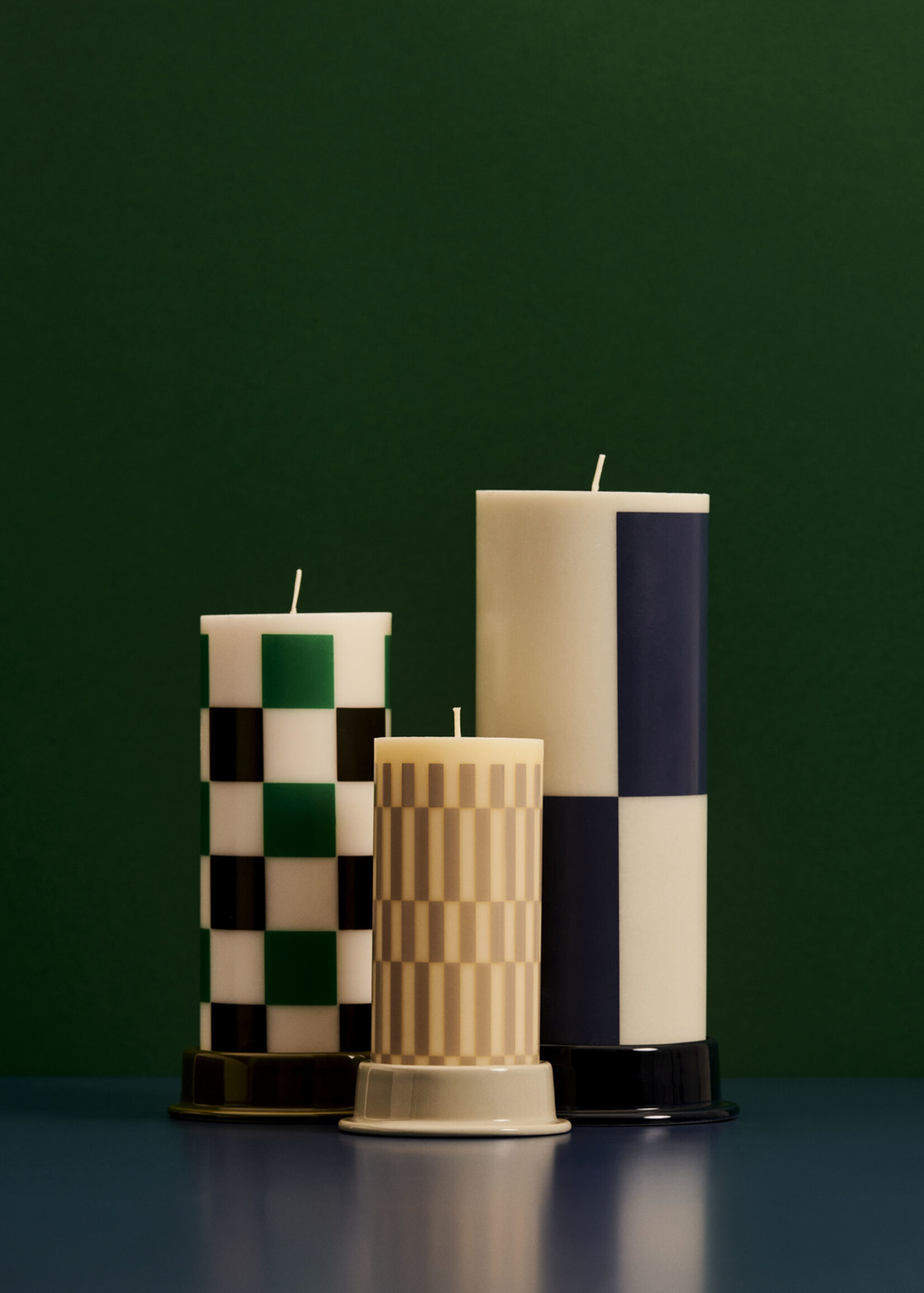 Hay Column Candleholder-Small-Cream