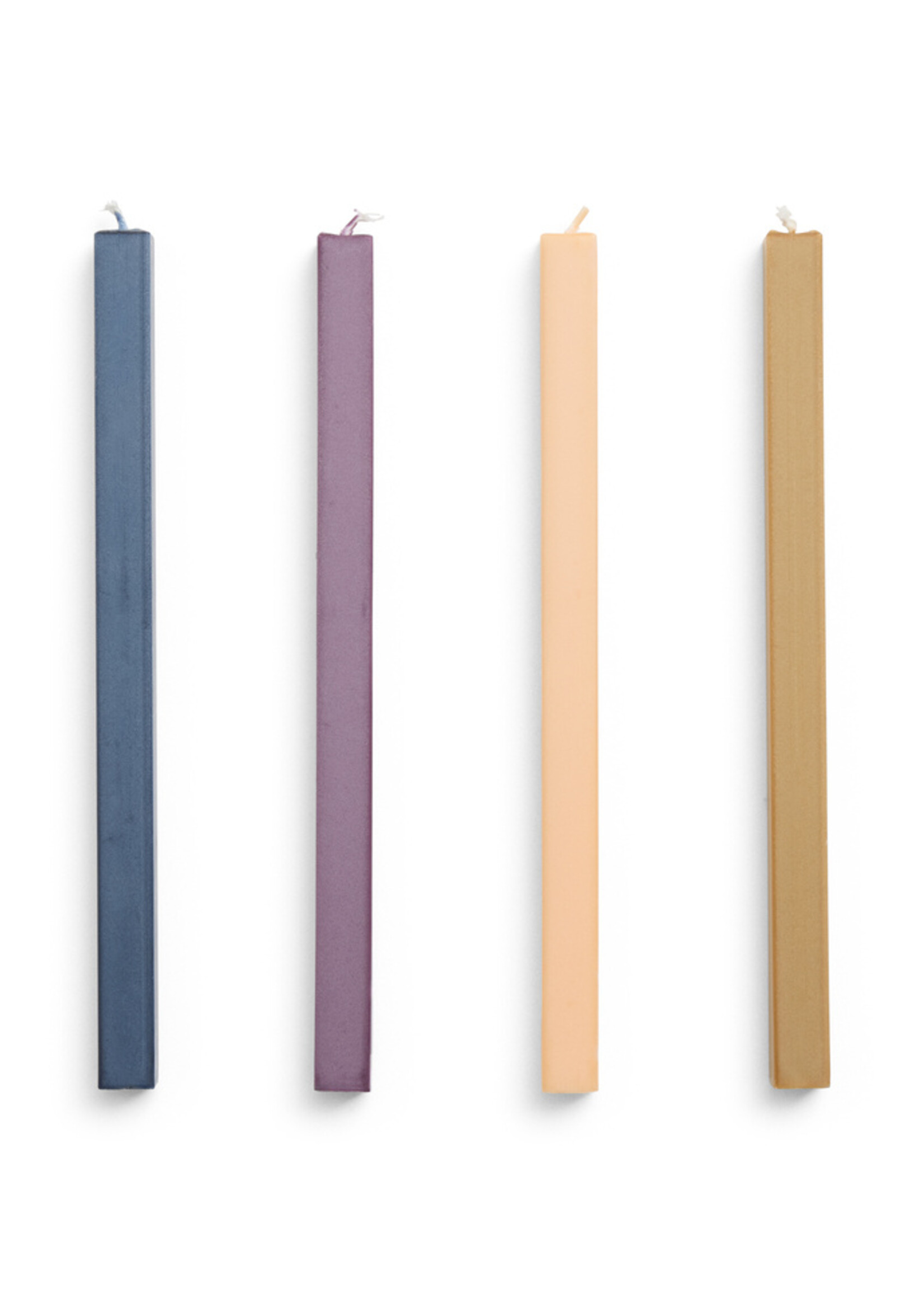 Hay Square Candle - set of 4