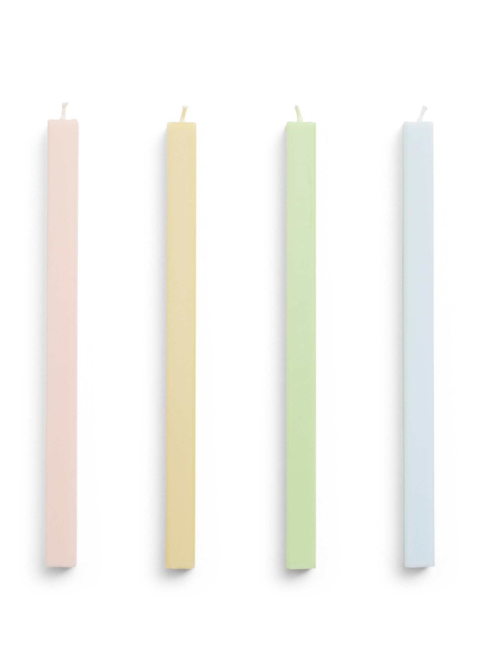 Hay Square Candle - set of 4