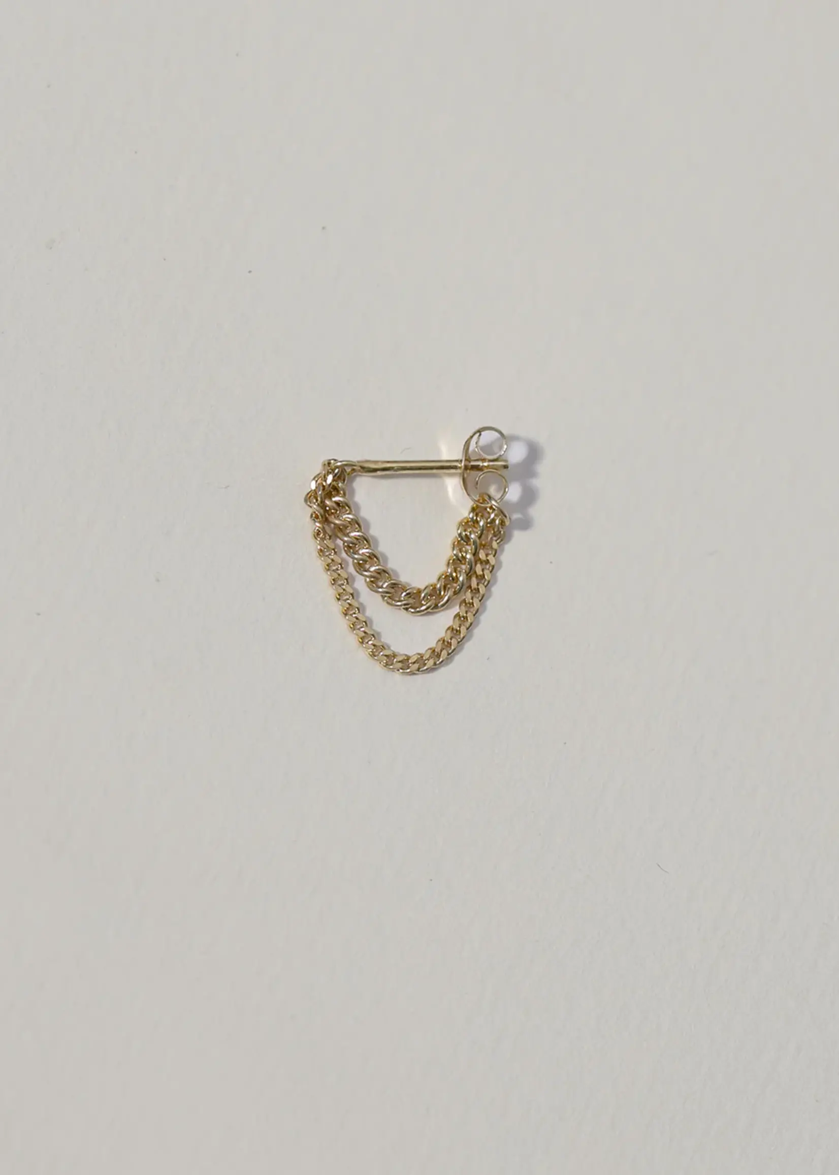 by1oak By1oak - double chain stud - gold