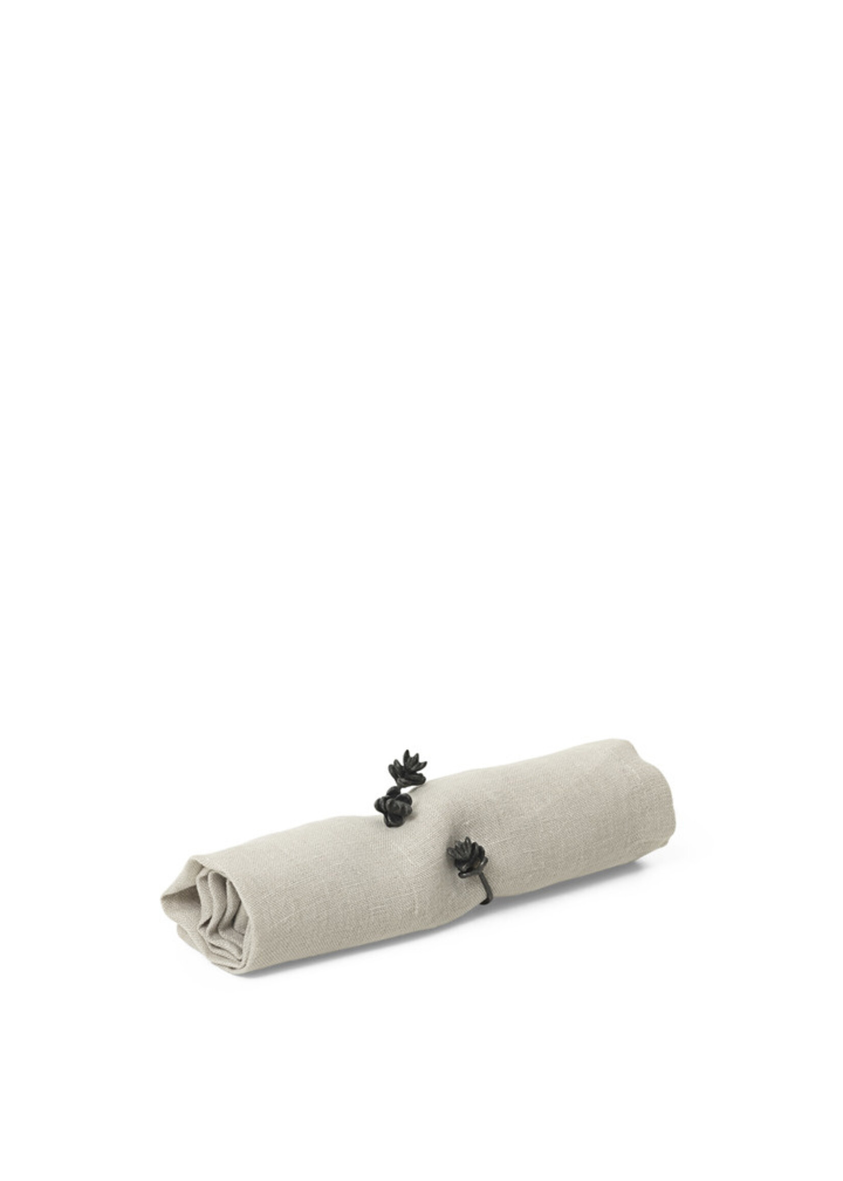 Ferm Forest napkin rings - set of 4 - Black