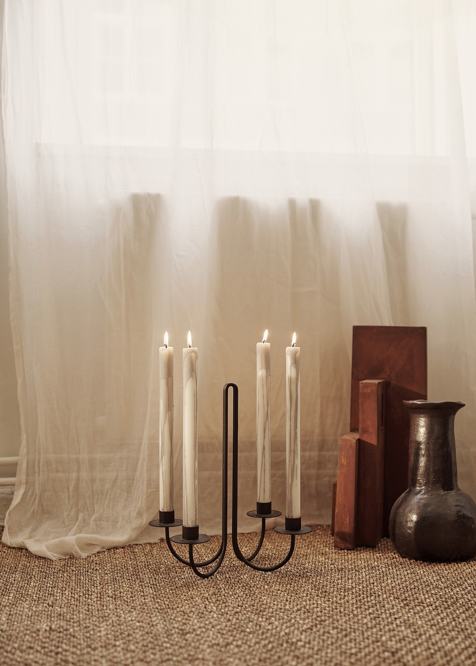 Ferm Dryp candle - grey