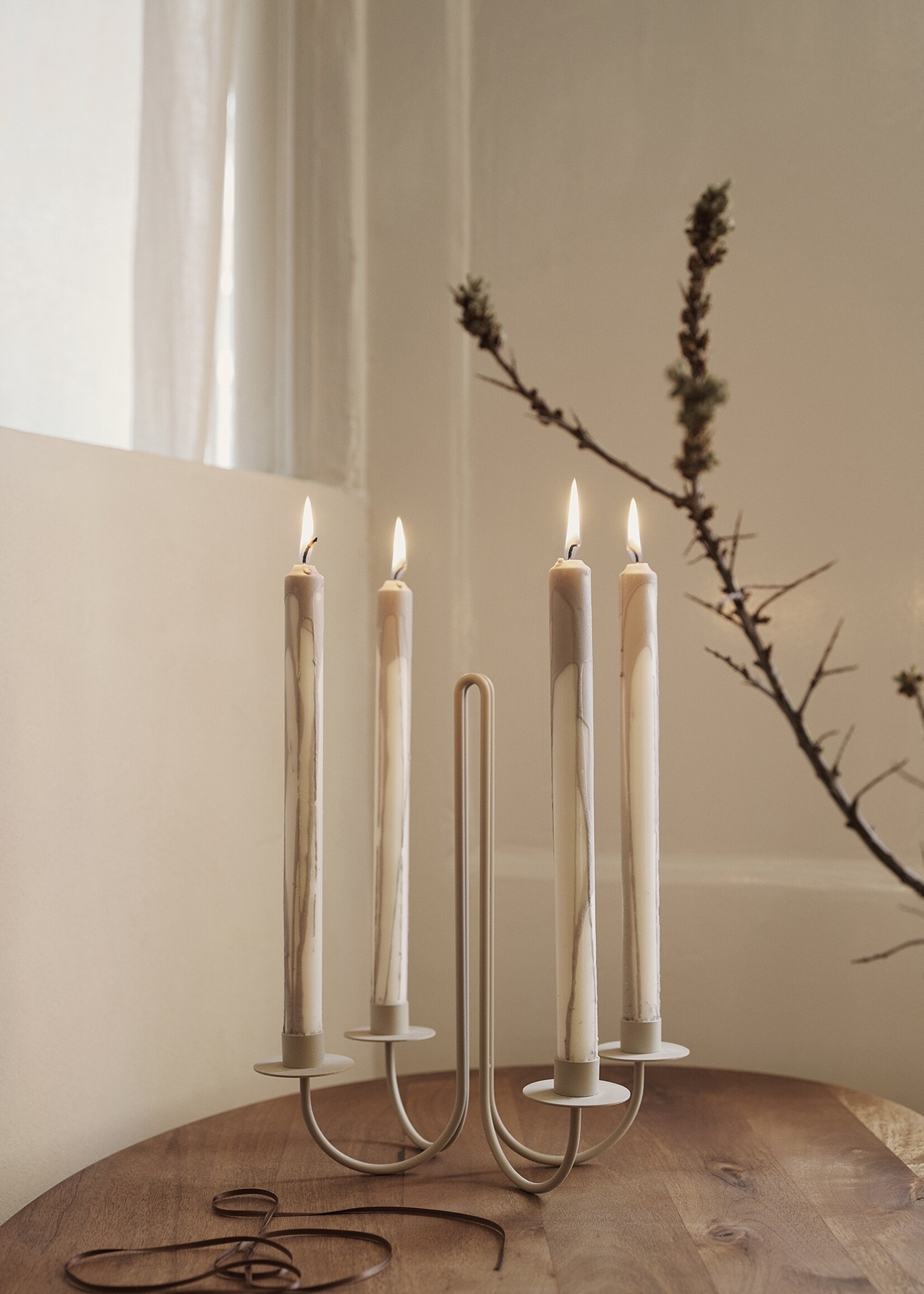 Ferm Dryp candle - grey