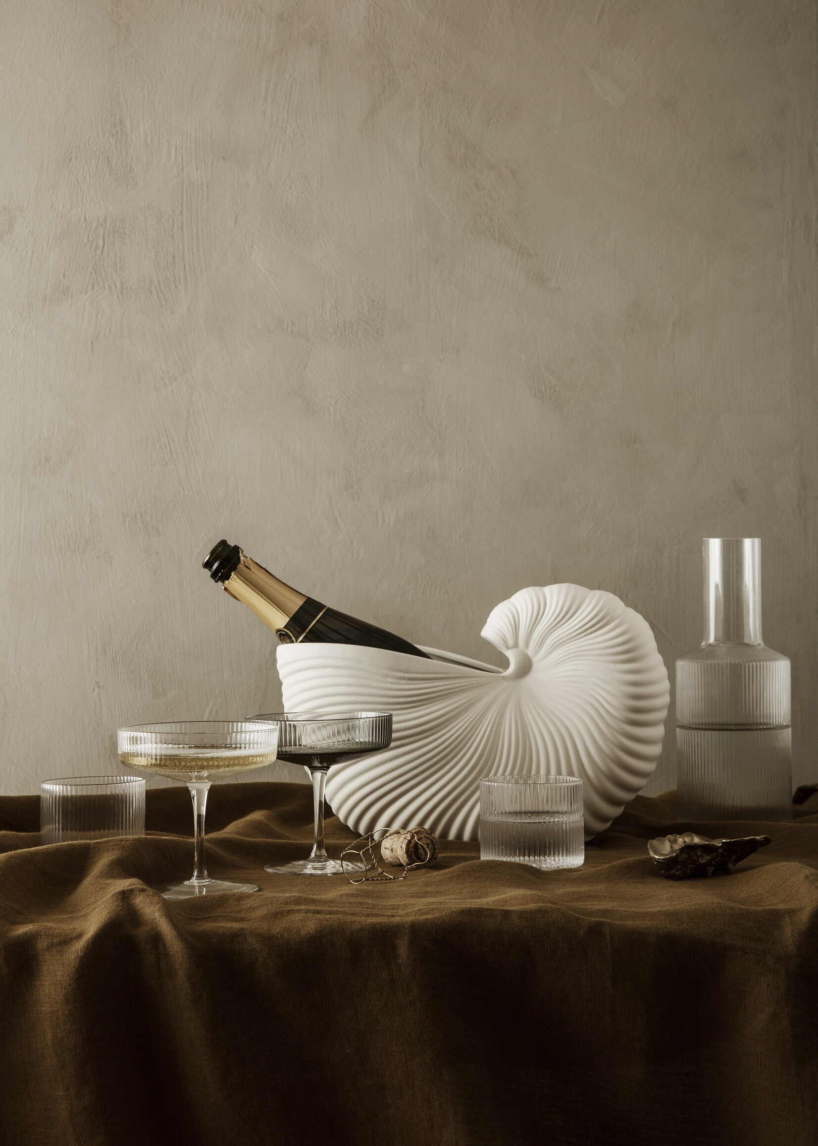Ferm Oyster bowl - brass