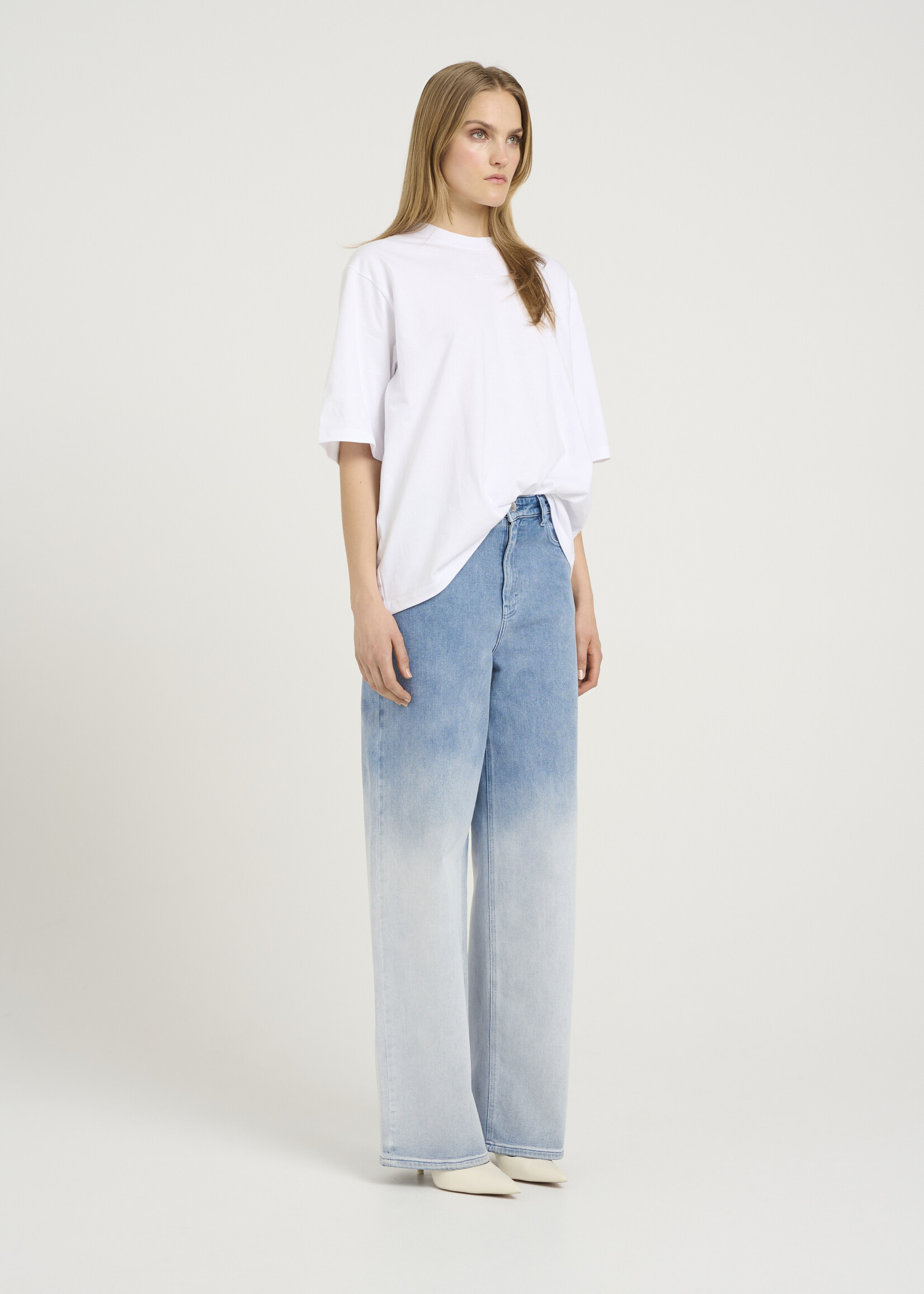 Gestuz BebbieGZ HW Wide Jeans - faded blue