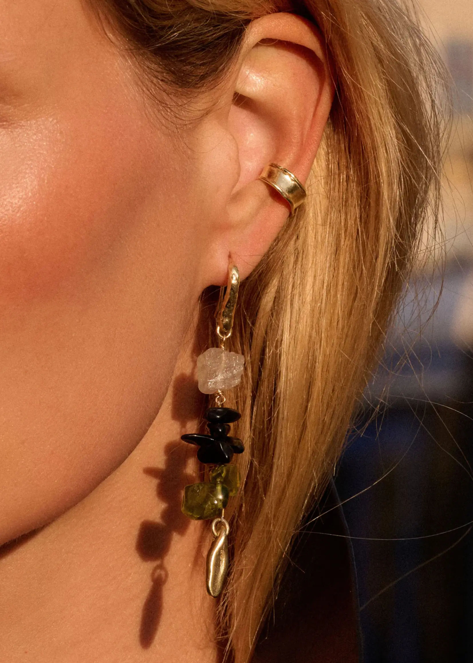 by1oak Earring - Rock that Rock - Gold
