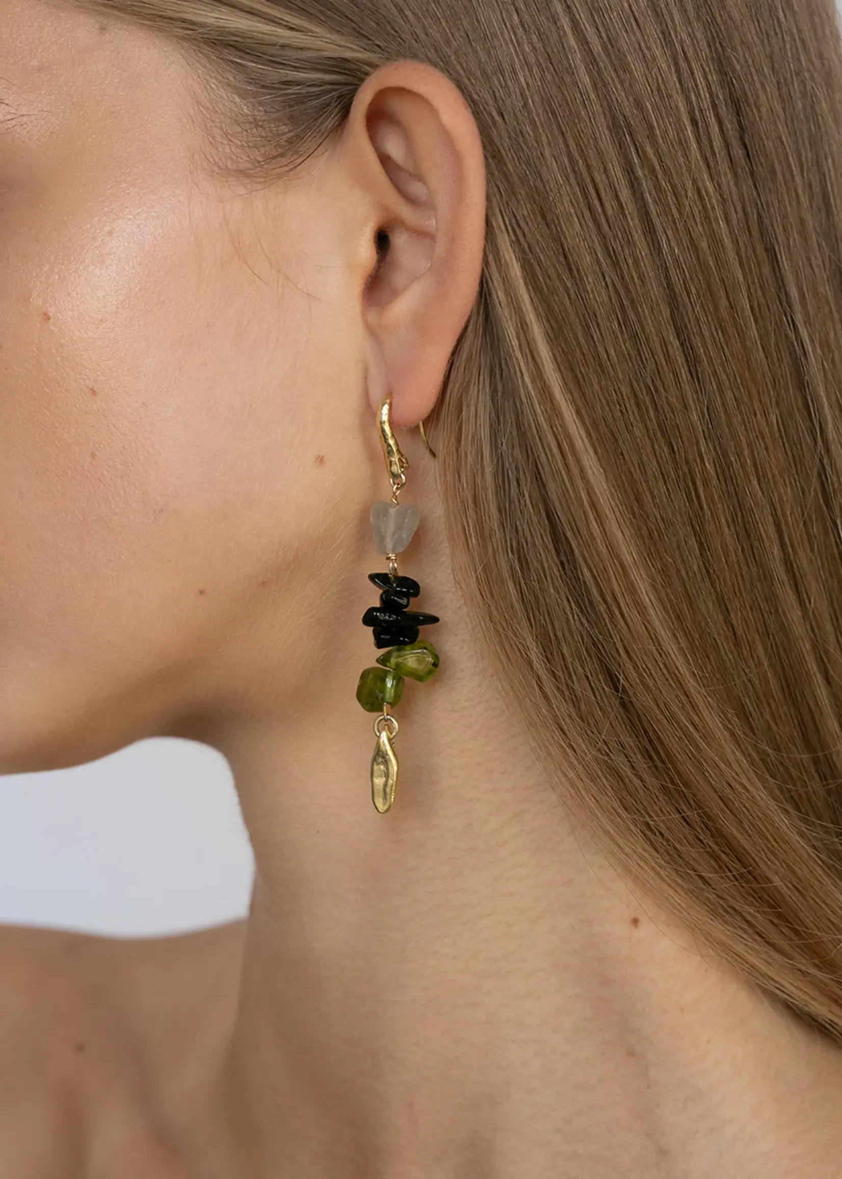 by1oak Earring - Rock that Rock - Gold