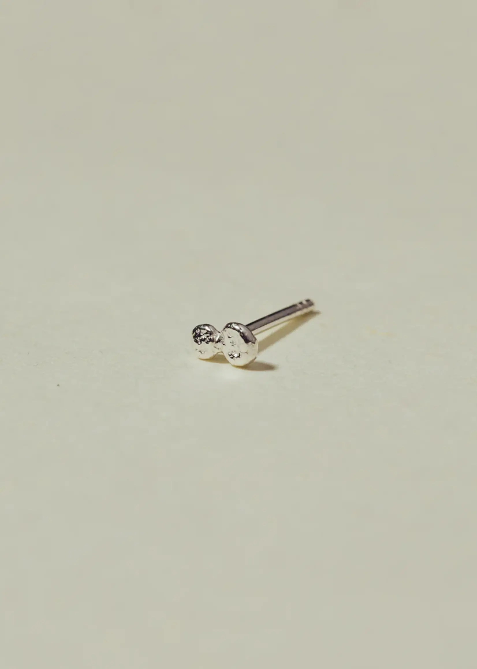 by1oak Stud - double - silver