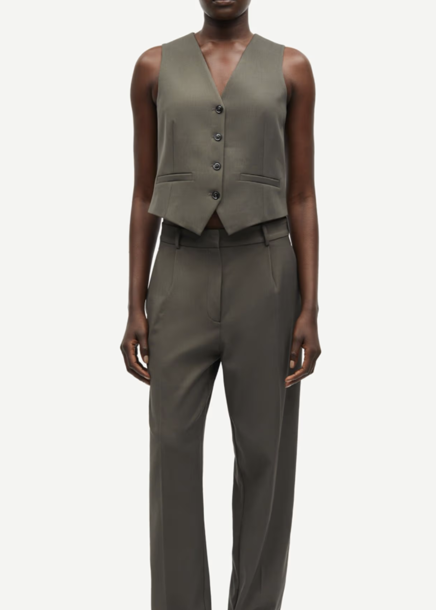 Samsøe Samsøe Saramona trousers - Beluga