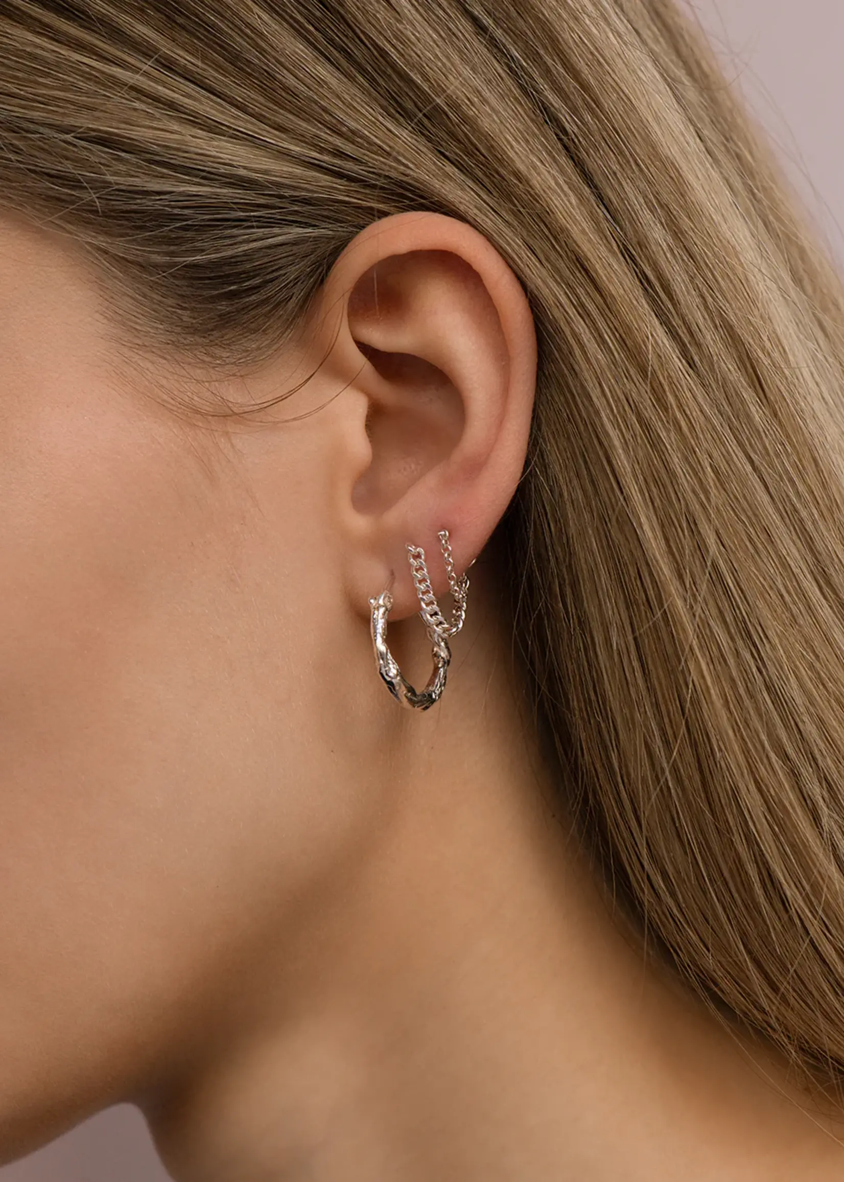 by1oak Non stop jasseron - Stud -Silver