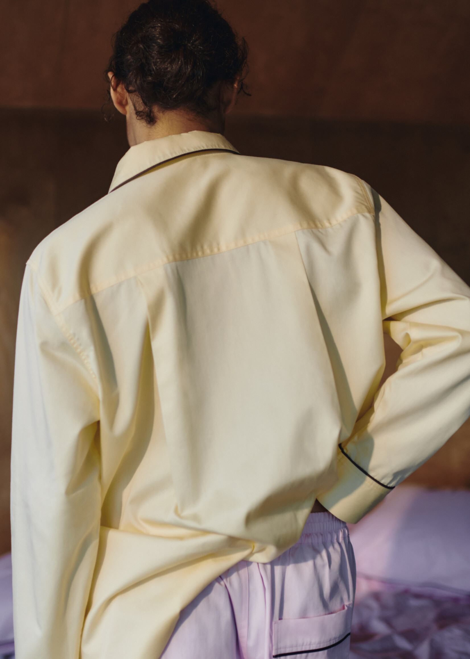 Hay Outline pyjama short - Soft pink