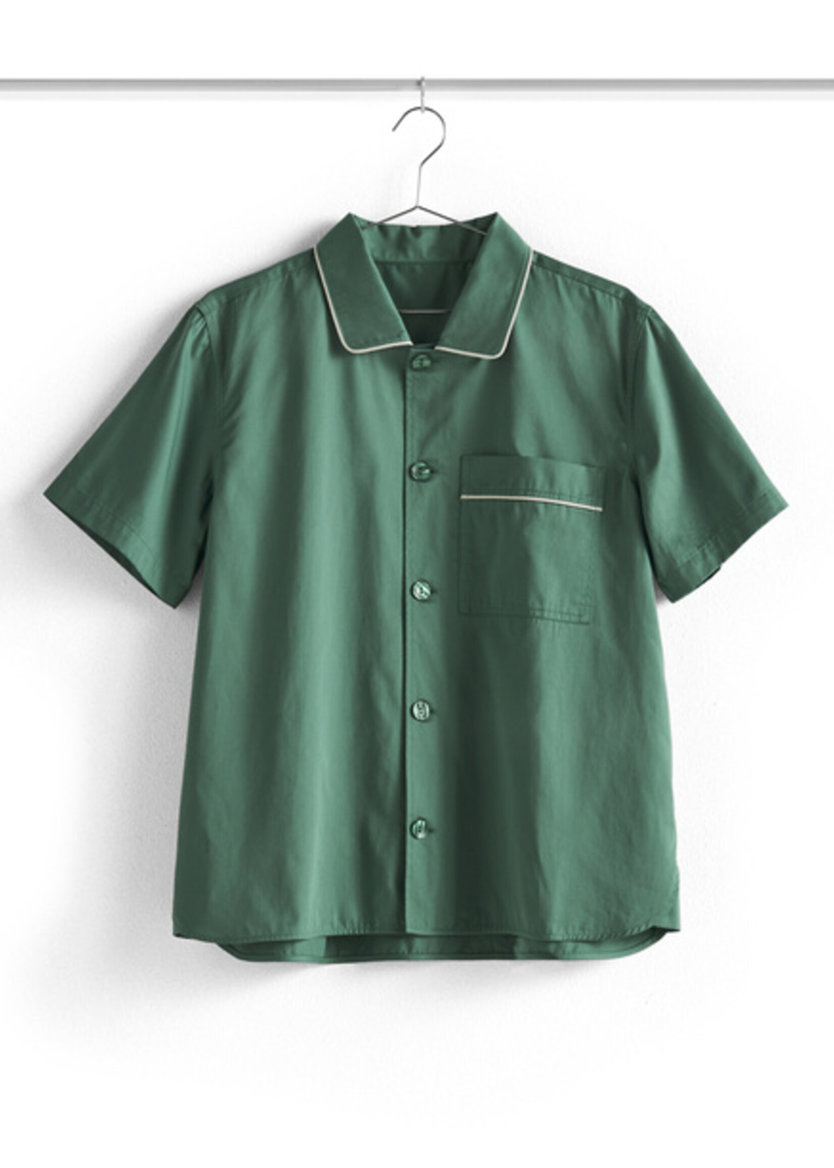 Hay Outline pyjama shirt - Emerald green