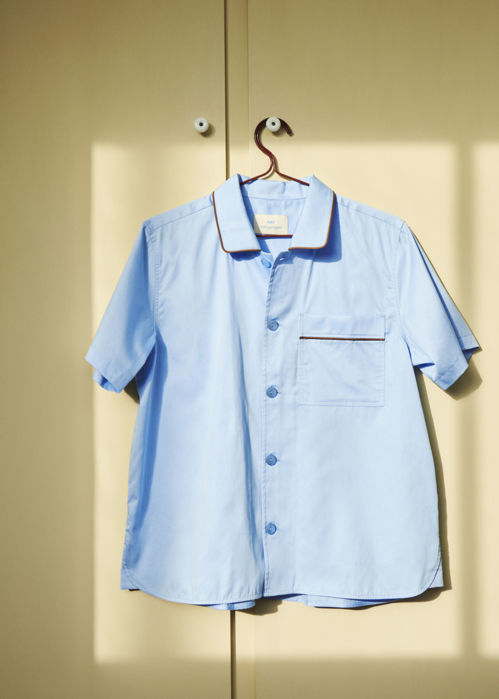 Hay Outline pyjama shirt - soft blue