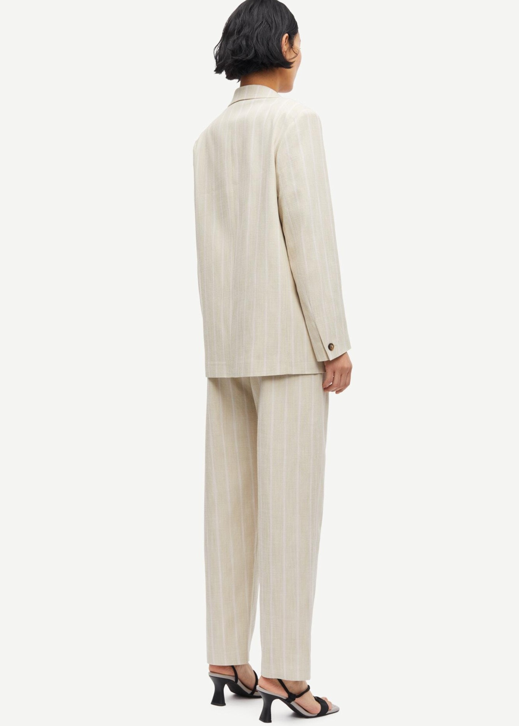 Samsøe Samsøe Saluza Trousers - White Pepper St.