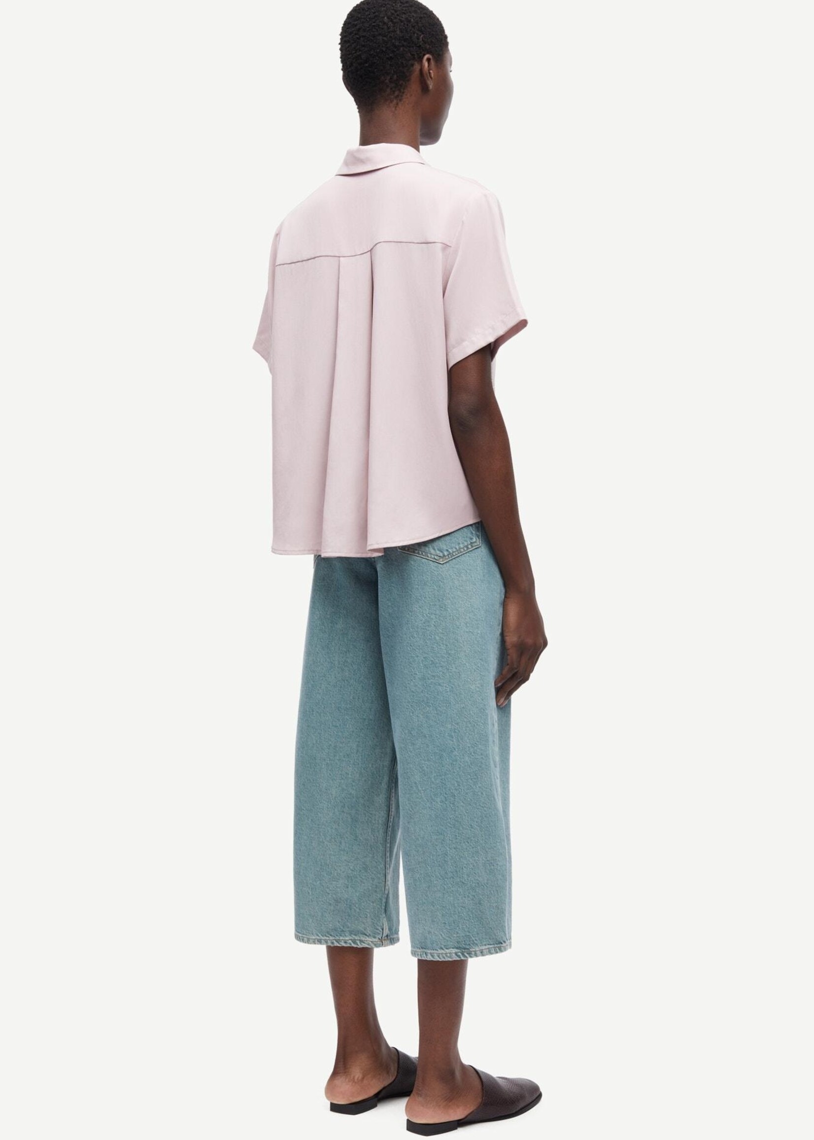 Samsøe Samsøe Mina SS shirt - Violet Ice