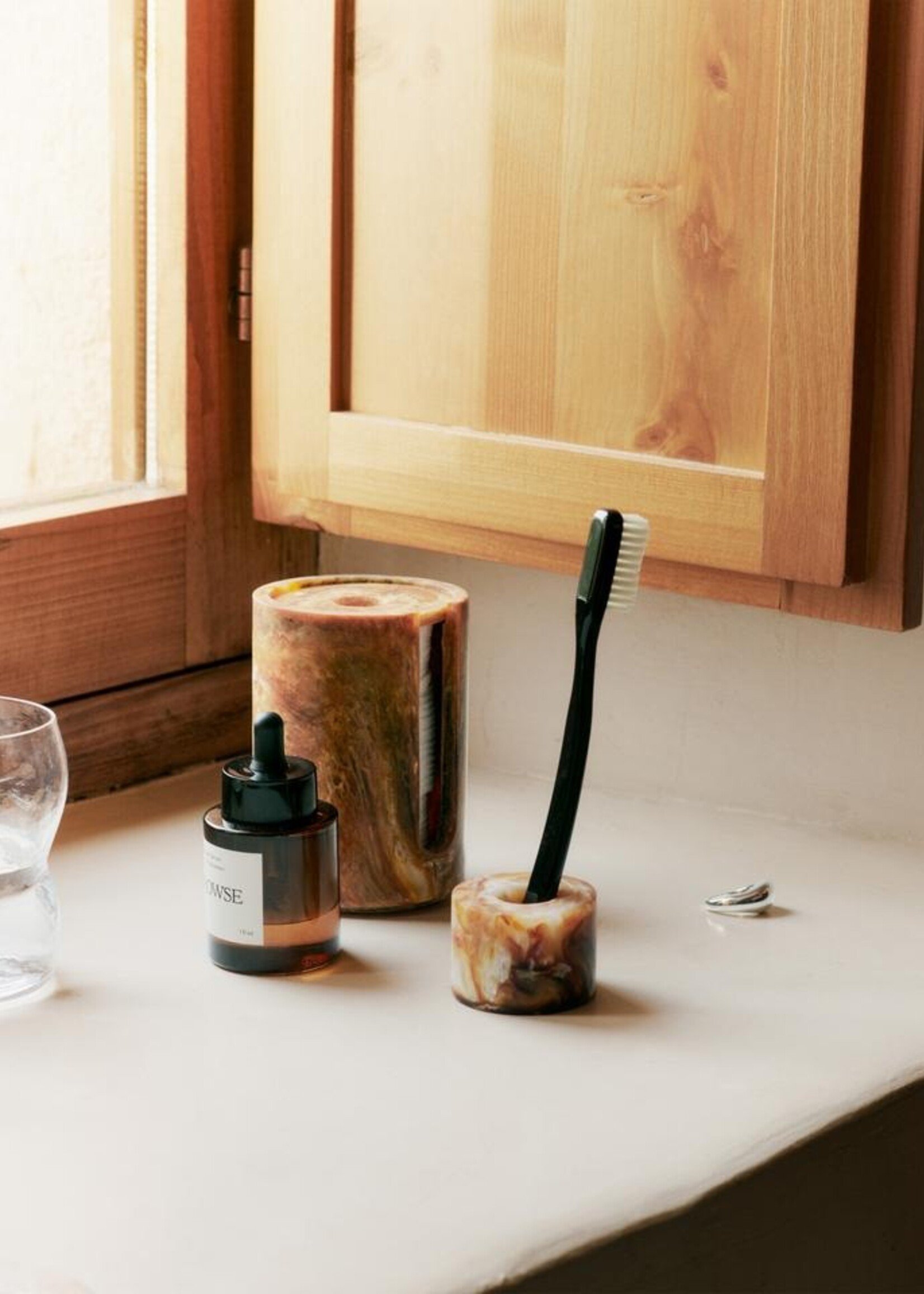 Ferm Mist cotton pad holder - brown