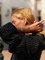 by1oak Bracelet - Lucky you - Gold with silver smiley