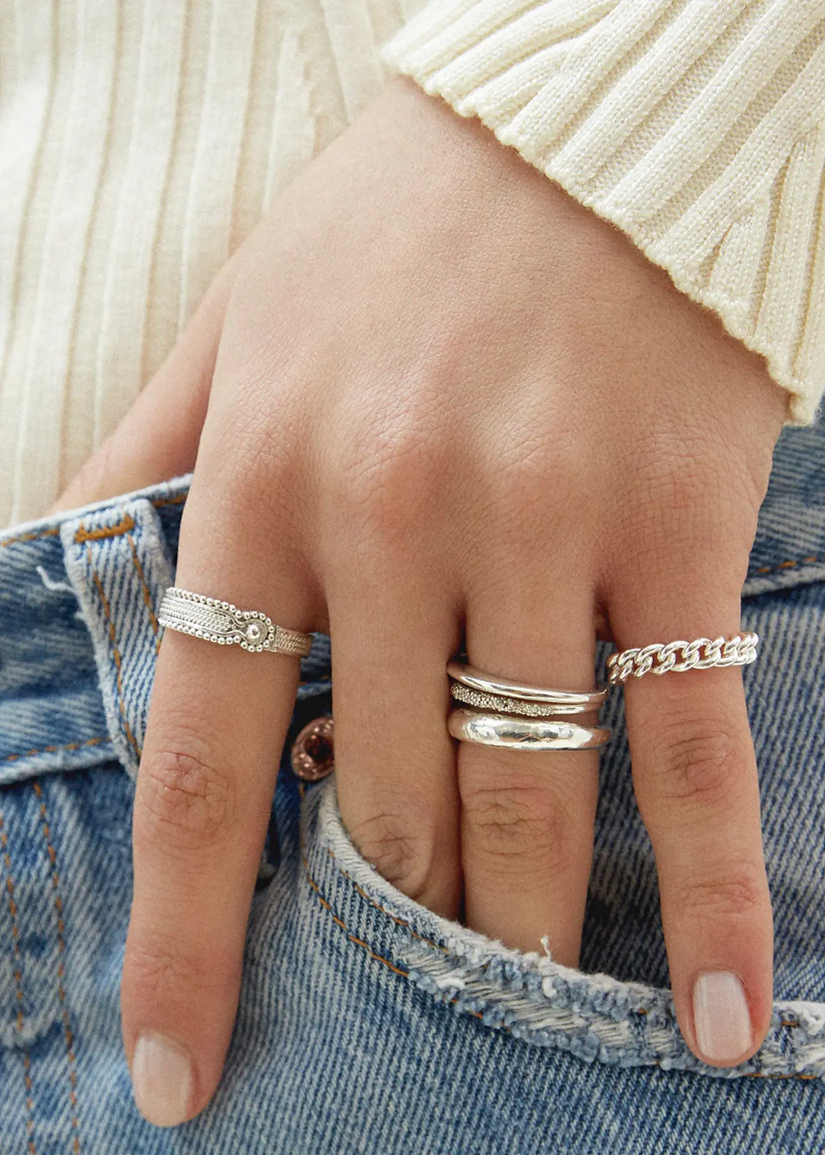by1oak Ring - Warrior - Silver