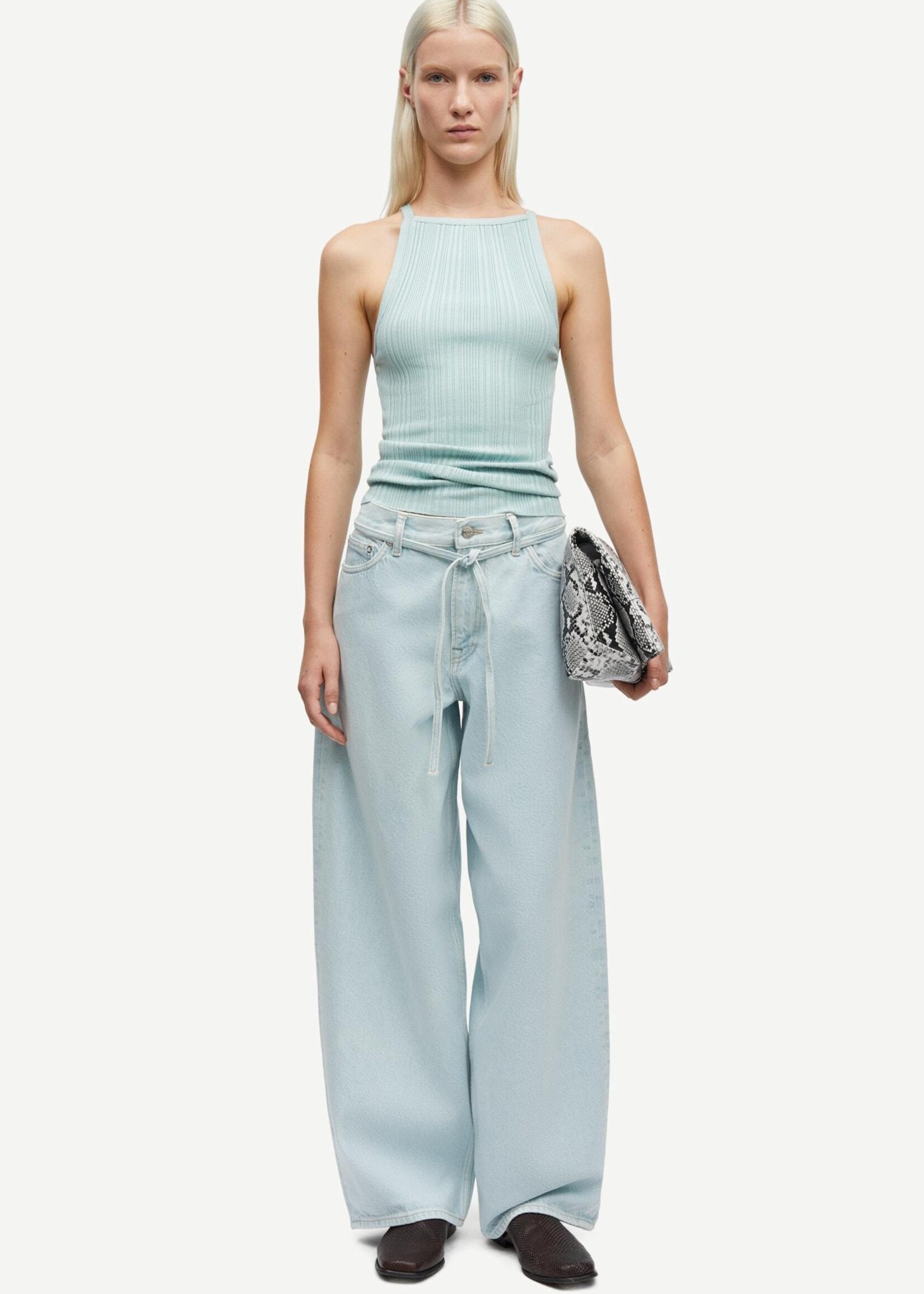 Samsøe Samsøe Saharper jeans belt - Surf spray
