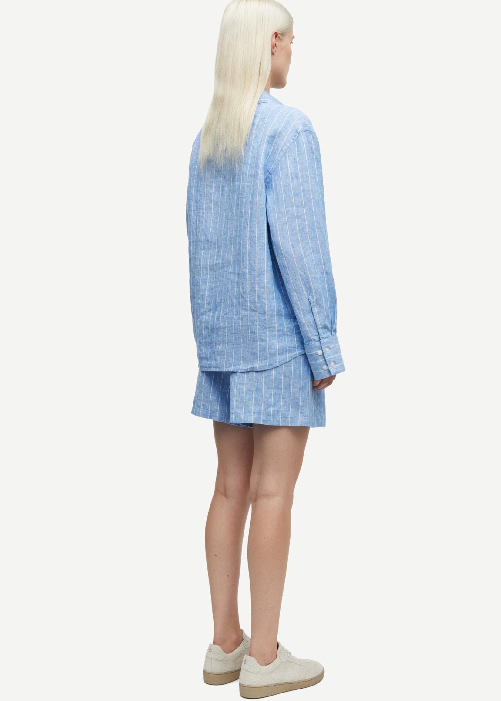 Samsøe Samsøe Sanot shirt - Blue Jasper stripes
