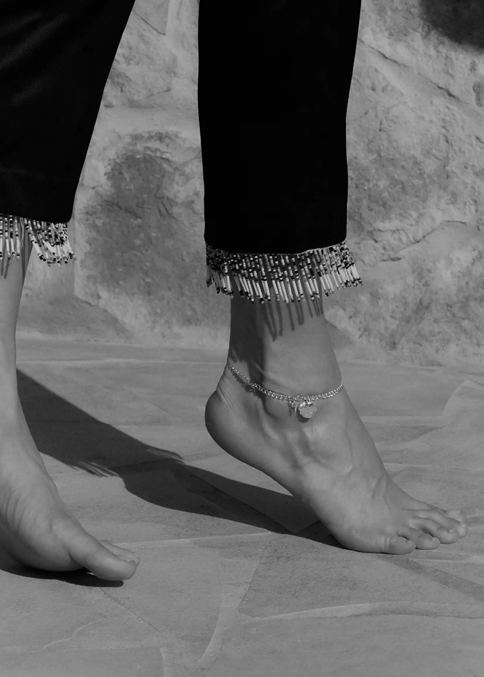 by1oak Anklet - Ocean Glow - Silver