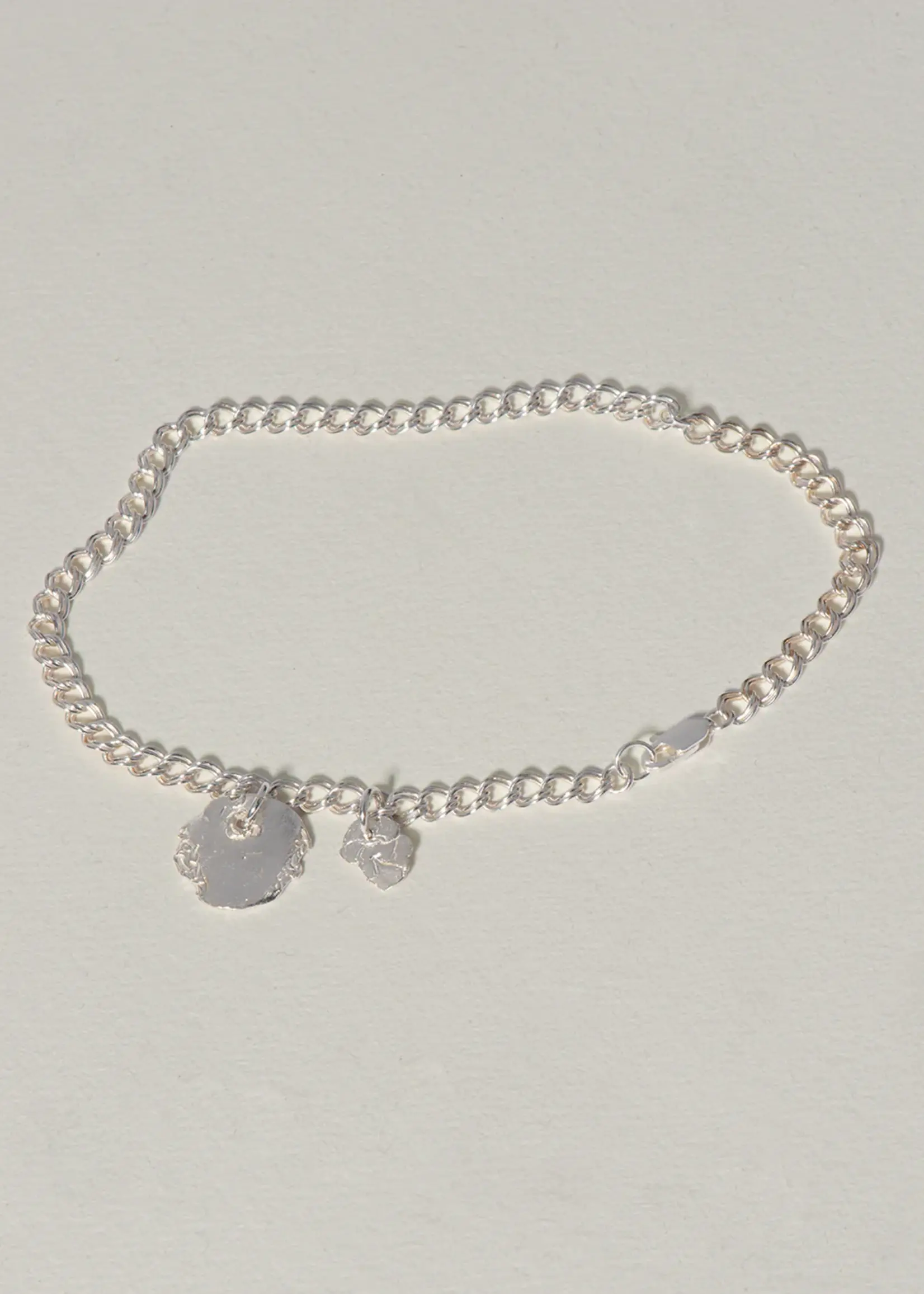 by1oak Anklet - Ocean Glow - Silver
