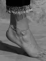 by1oak Anklet - Ocean Glow - Silver