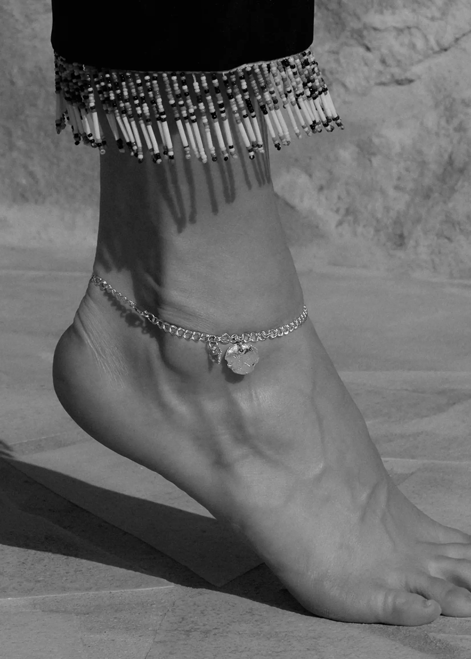by1oak Anklet - Ocean Glow - Silver