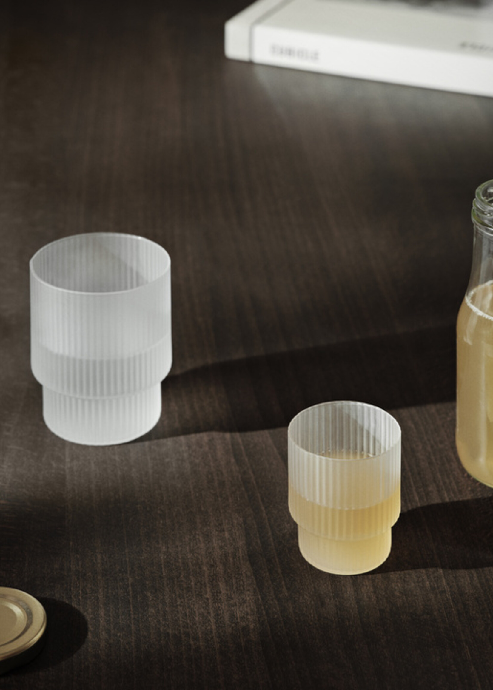 Ferm Ripple Glasses - Set of 4 - Frosted