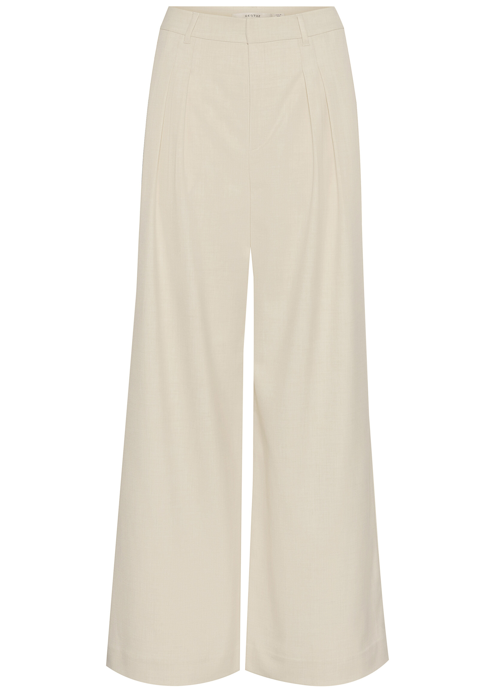 Gestuz GZseaver HW pants - Egret Melange