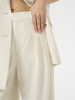 Gestuz GZseaver HW pants - Egret Melange