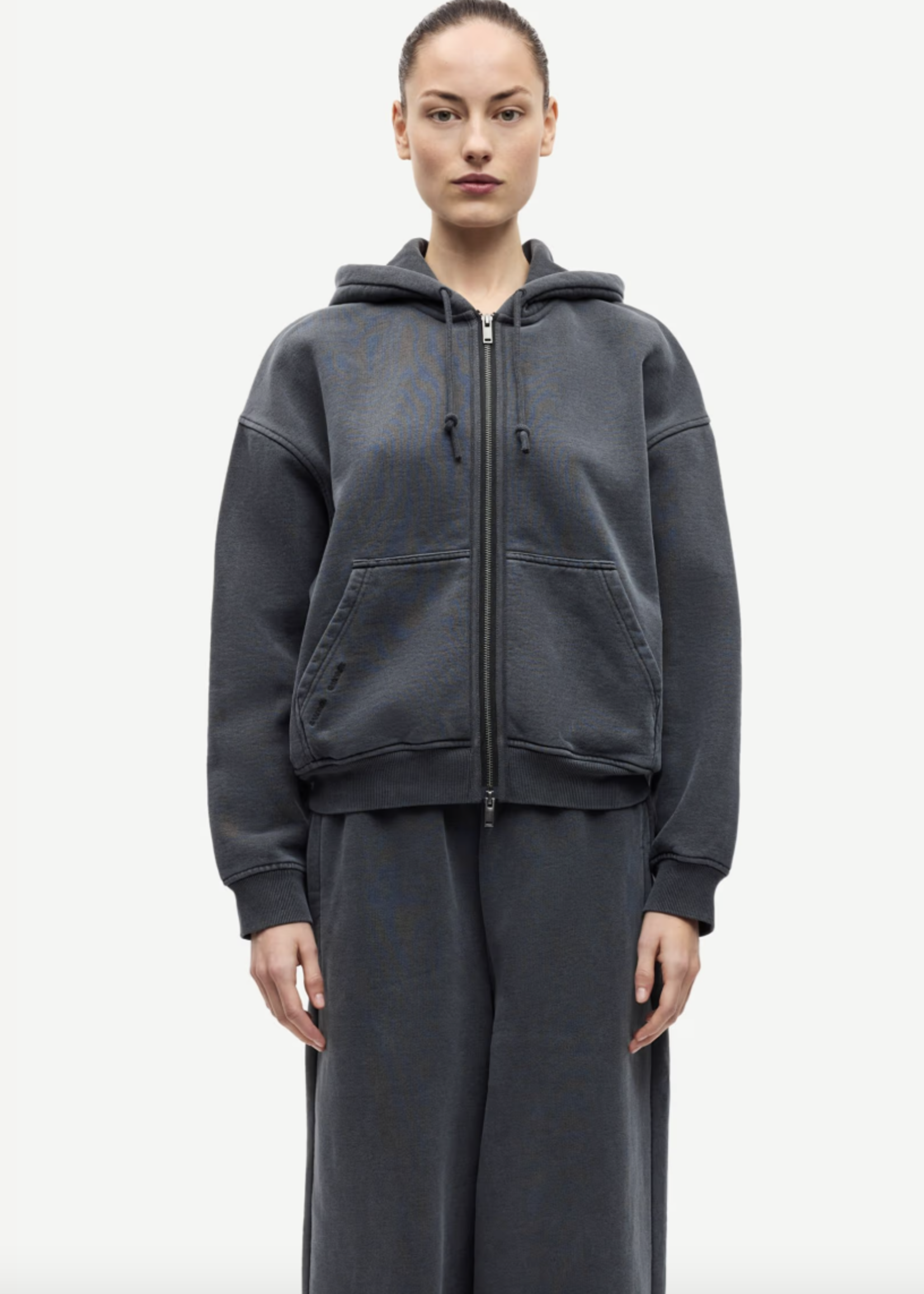 Samsøe Samsøe Sava hoodie - Charcoal Art