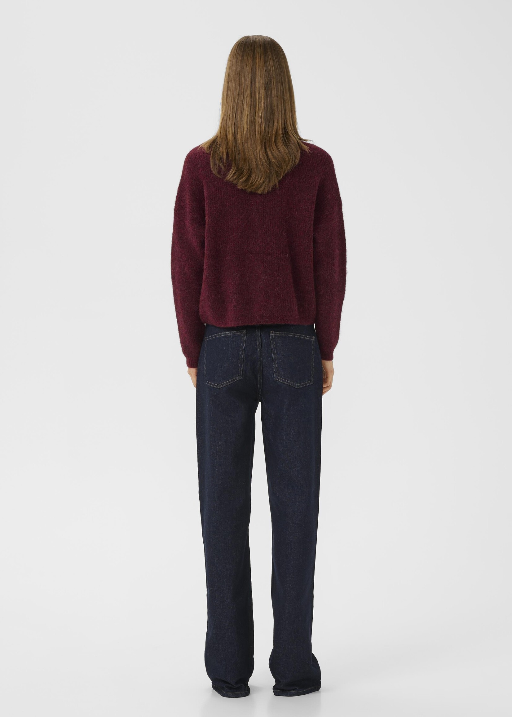 Gestuz AlphaGZ short cardigan - Blood Red mélan