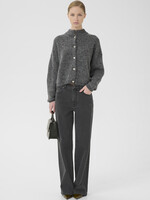 Gestuz ZolinaGZ HW wide jeans - Charcoal grey