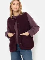 âme Madison - Plum Sleeveless Wool Jacket