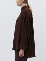 Day Weiss - Light wrinkled Structure - Chocolate Plum