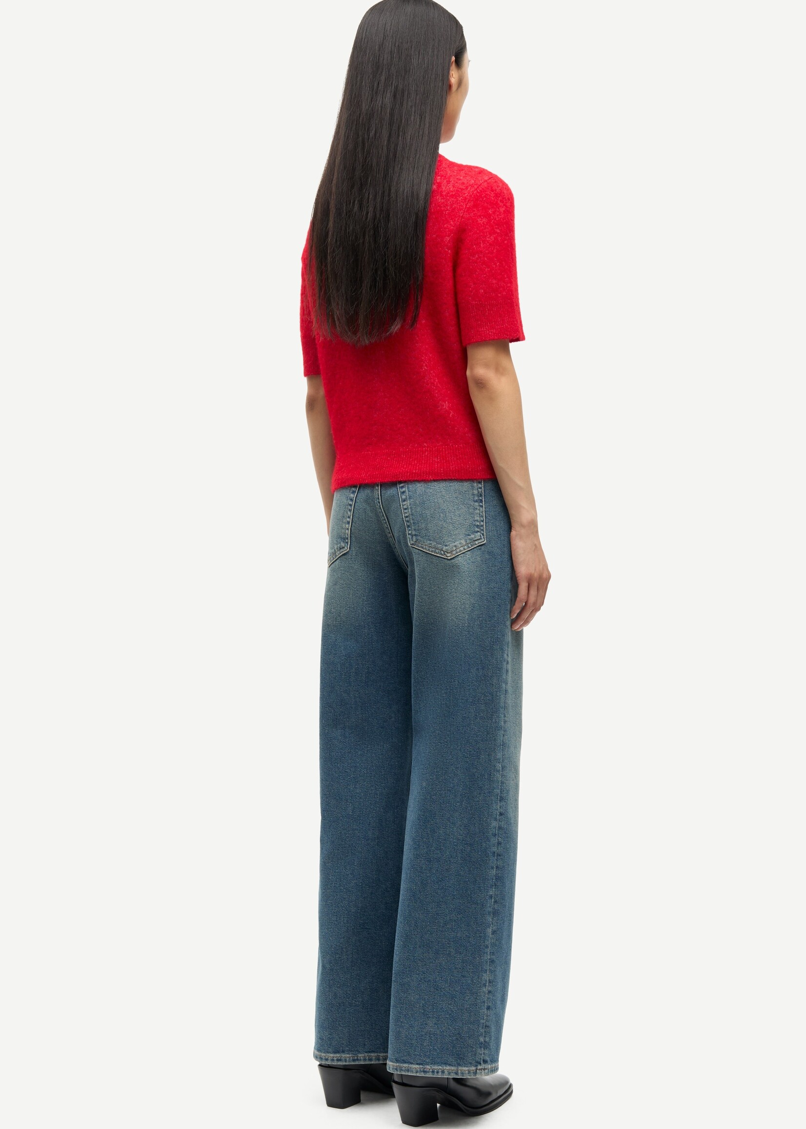 Samsøe Samsøe Sanoura ss cardigan - Haute Red