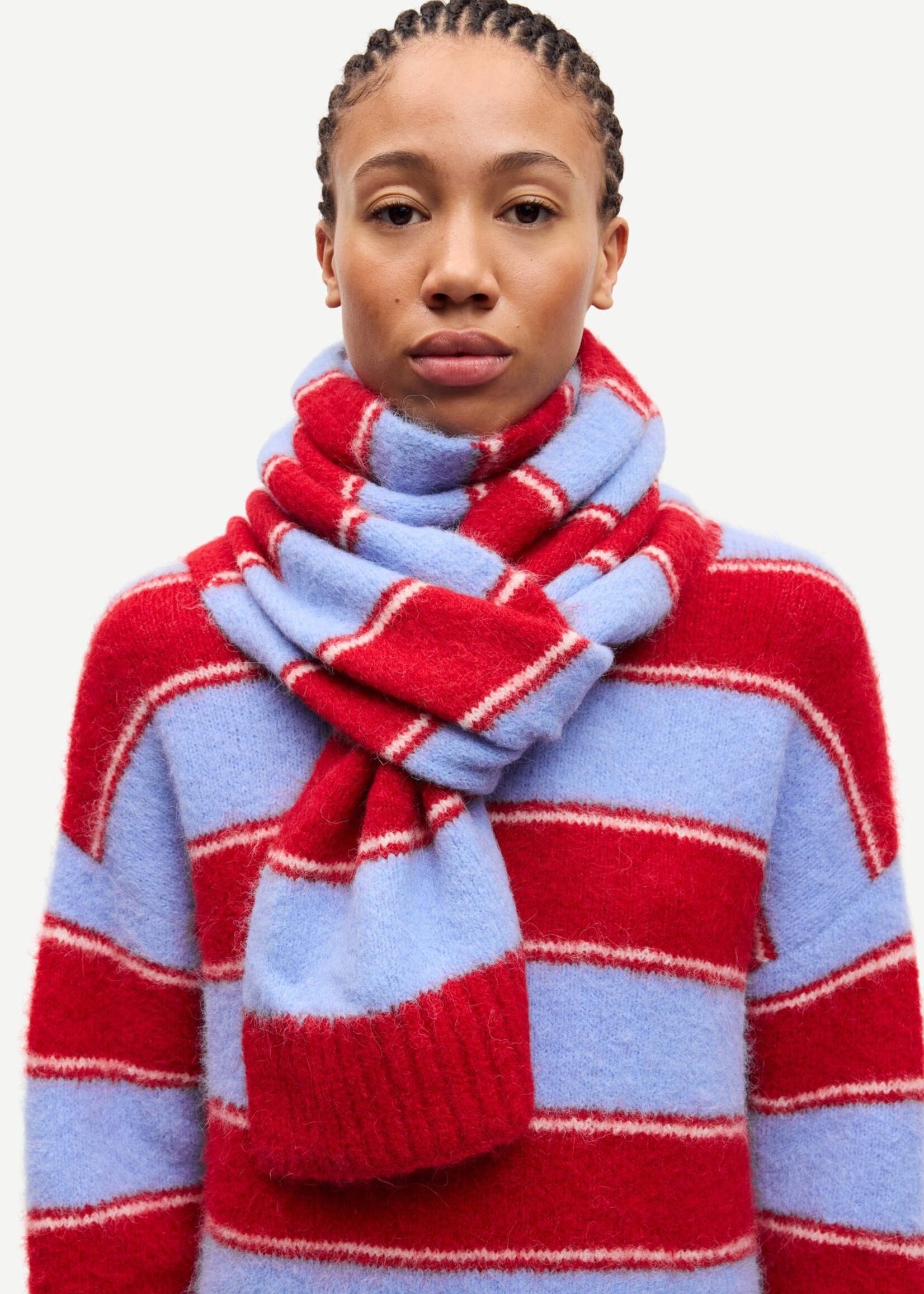 Samsøe Samsøe Sajeanne scarf -Haute Red St.