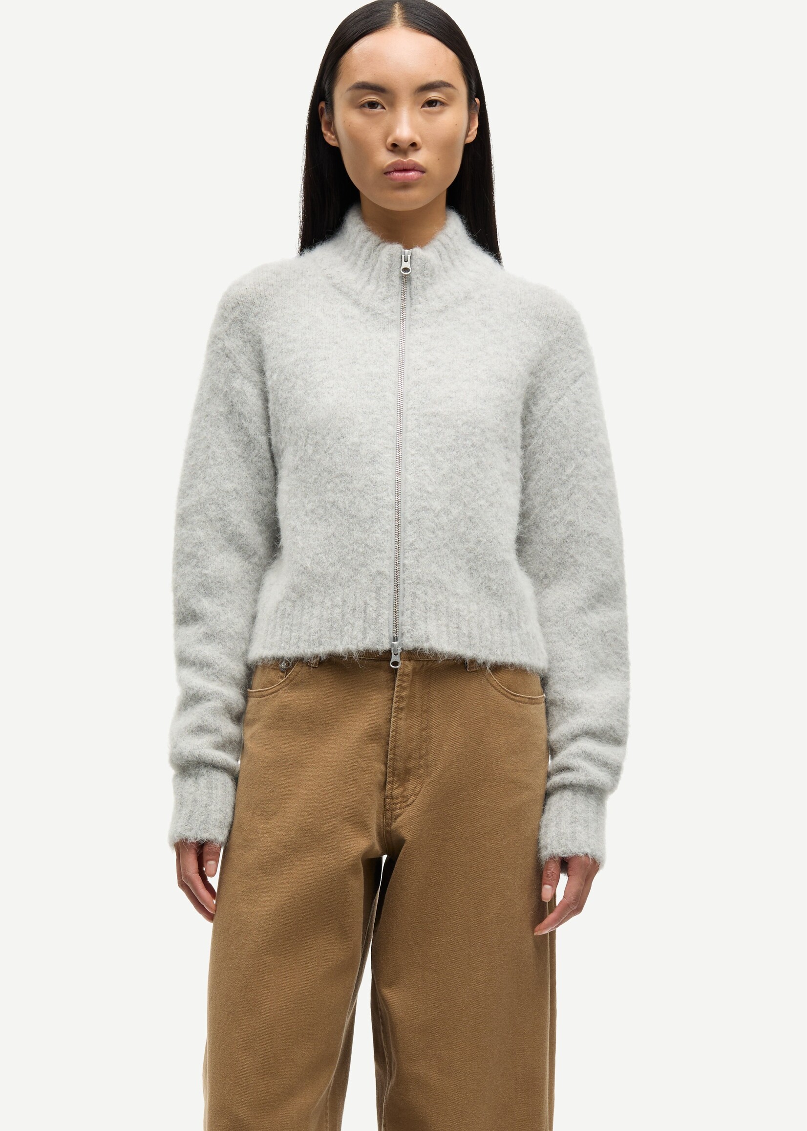 Samsøe Samsøe Sajeanne cardigan - Light Grey Mel.