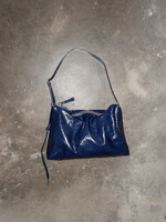 nona Zip Pocket Bag - Crushed Patent Night