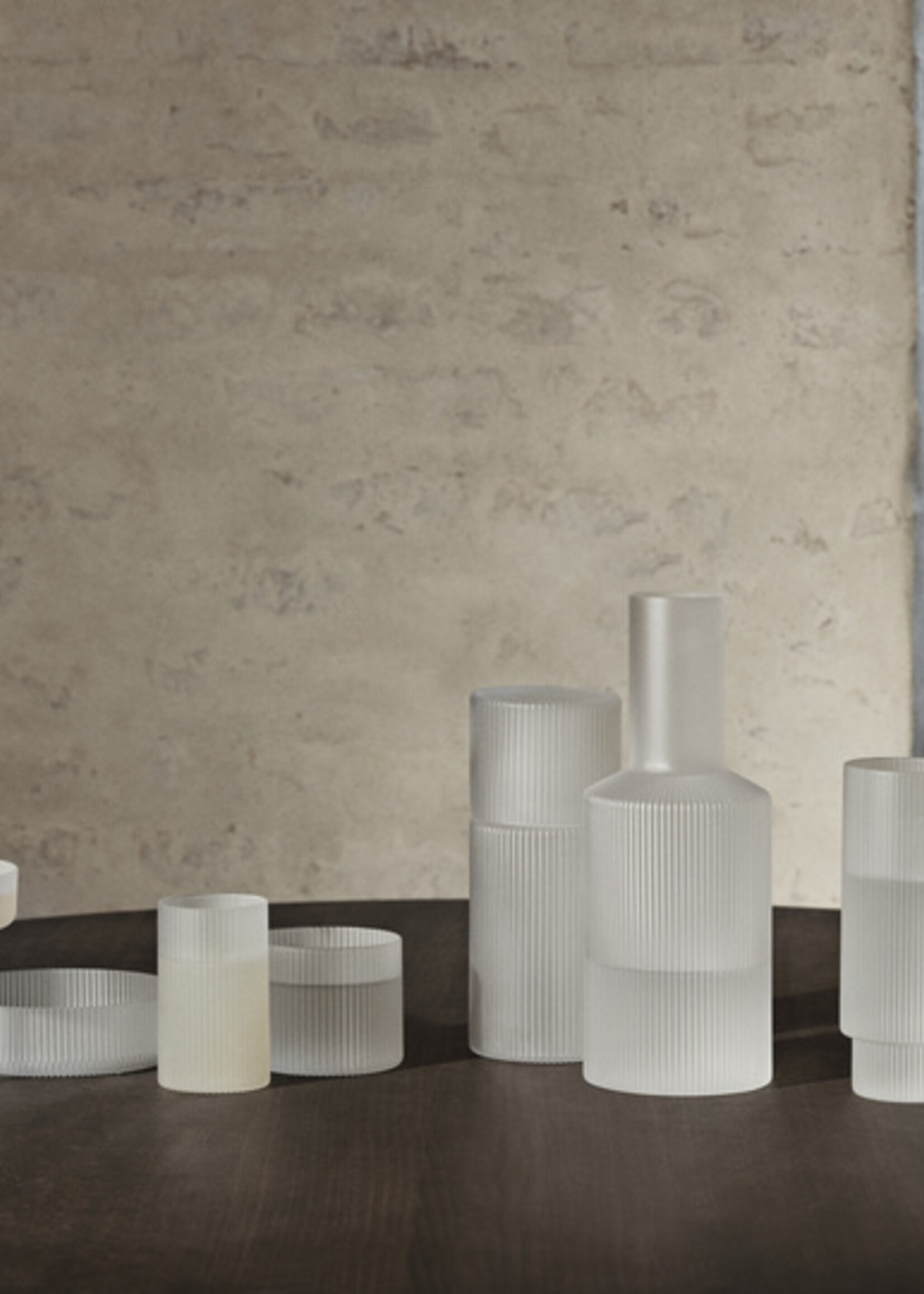 Ferm Ripple carafe - Frosted