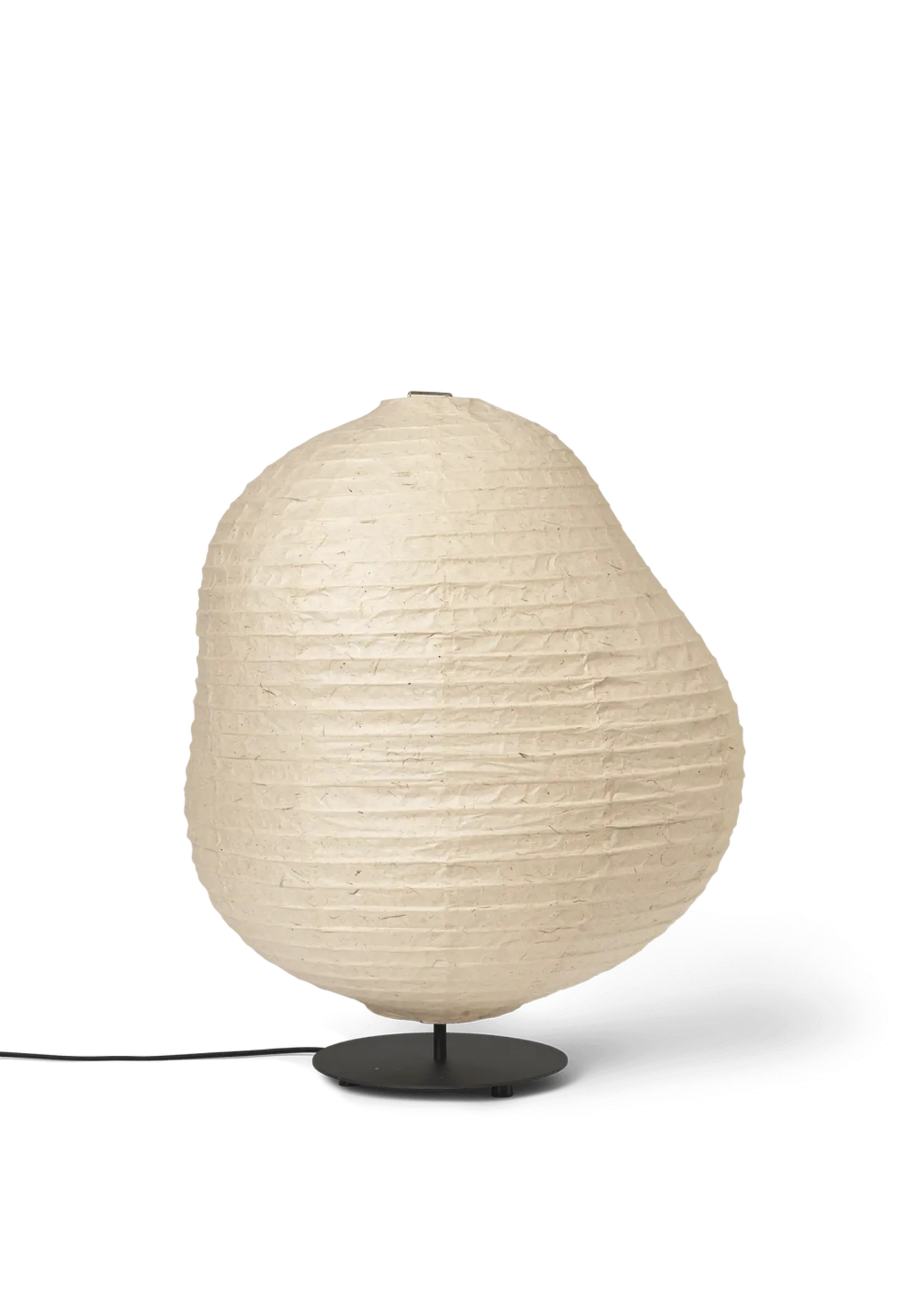 Ferm Kurbis Floor Lamp - Low - Natural/Black